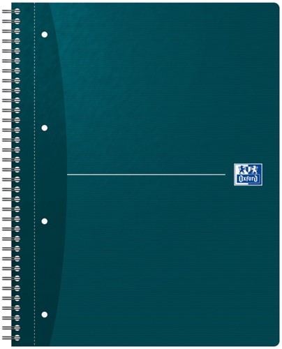 Collegeblok Oxford Office Essentials A4+ lijn 4-gaats 180 pagina's 80gr assorti-3