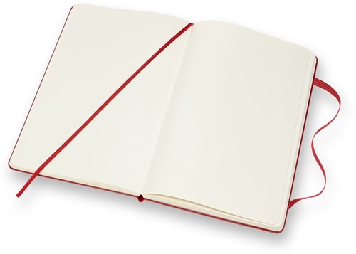 Notitieboek Moleskine large 130x210mm blanco hard cover rood-3