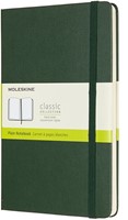 Notitieboek Moleskine large 130x210mm blanco hard cover myrtle green