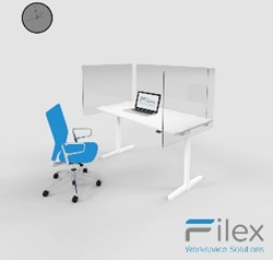 Filex - Plexi Bureauwand 180 x 80 (b+h) incl. bevestigingsmateriaal