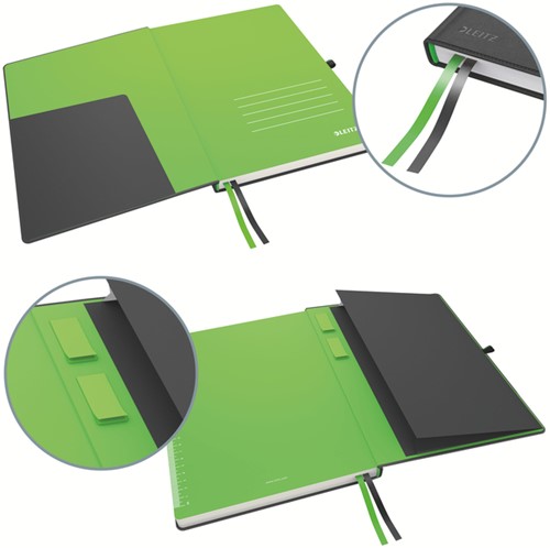 Notitieboek Leitz Complete A4 lijn 160 pagina's 100gr zwart-3