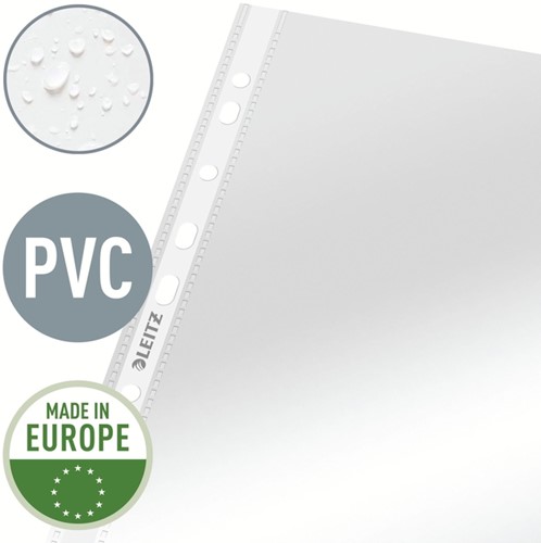 Showtas Leitz Premium standaard copy safe 0.09mm 4-gaats PVC A4 glashelder 100 stuks-6
