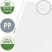 Showtas Leitz Premium standaard 11-gaats copy safe 0.085mm PP A4 transparant 100 stuks-1
