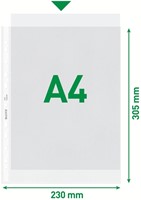 Showtas Leitz Premium standaard 11-gaats copy safe 0.085mm PP A4 transparant 100 stuks-8