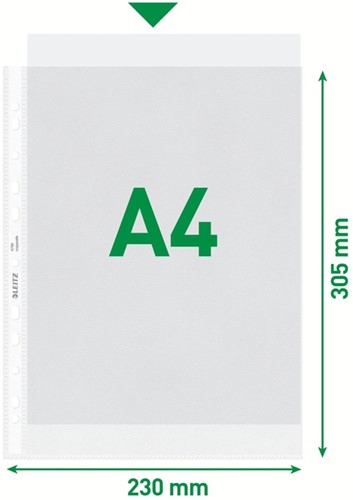 Showtas Leitz Premium standaard 11-gaats copy safe 0.085mm PP A4 transparant 100 stuks-8