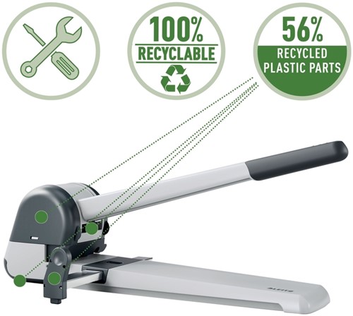Perforator Leitz 5182 super 250 vel zilver-7