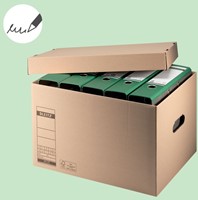 Archief- en transportdoos met deksel Leitz Premium 335x280x440mm natuurbruin-6