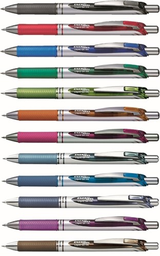 Gelschrijver Pentel BL77 Energel medium lichtgroen-3