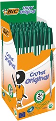 Balpen Bic Cristal medium groen