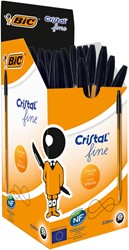 Balpen Bic Cristal fijn zwart