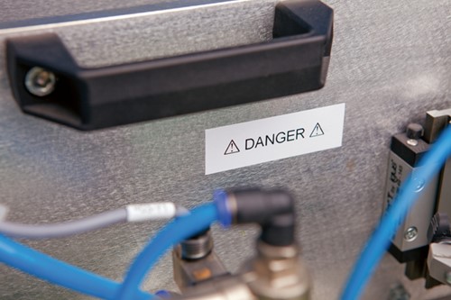 Labeltape Dymo LabelManager D1 polyester 12mm duurzaam zwart op wit-2