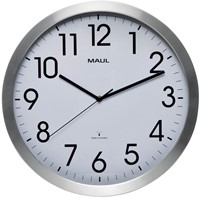 Wandklok MAUL Move RC Ø400x45mm aluminium frame wit incl. batterij