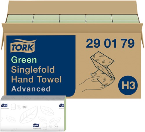 Handdoek Tork H3 290179 Advanced Z 2laags 23x25cm 15x250st