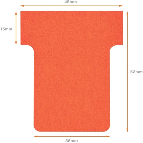 T-kaart  Nobo nr 1.5 36mm rood 100 stuks-7
