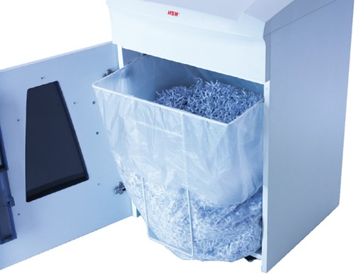 Papiervernietigerzak HSM 174x100cm 120 liter 10 stuks-2