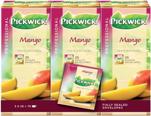 Thee Pickwick mango 25 zakjes van 1.5gr
