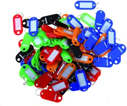 Sleutellabel Pavo kunststof assorti 100 stuks